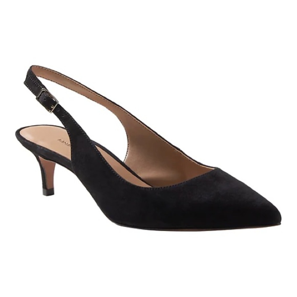 Banana Republic Black Slingback Heels